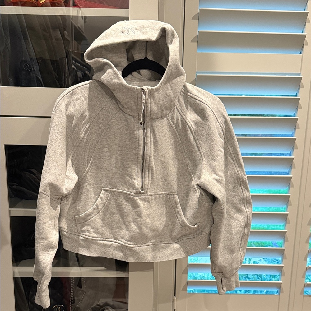 Gray Lululemon Scuba Hooded Sweatshirt